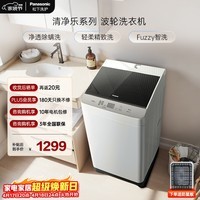 松下（Panasonic）波轮洗衣机10KG全自动家用抗菌除螨运动浸泡洗线屑过滤智洗省水省电桶洁净以旧换新XQB100-T2F1