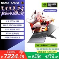 机械革命蛟龙16Pro 2026  16英寸游戏电竞笔记本电脑(R9-8945HX 16G 1T RTX5060 180Hz 灰) 