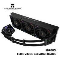 利民（thermalright）ELITE VISION 360 ARGB BLACK 精英视界 一体式水冷散热器 IPS液晶屏 EV360 ARGB BLACK