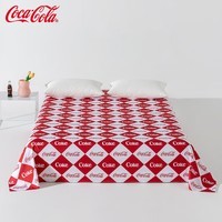 可口可乐亲肤磨毛加厚床单单件防脏被罩 乐享滋味 160cm*230cm