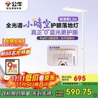 公牛（BULL）小晴空护眼大路灯落地灯紫光激发全光谱儿童学习台灯轻享款Lite