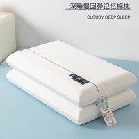 2025新款可水洗记忆枕白色单芯枕头枕芯深睡记忆枕 白色 低枕 6cm 42x70x/只