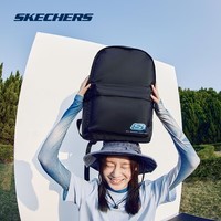 斯凯奇（Skechers）双肩包红色电脑包运动书包女男舒适百搭大学生双肩背包旅行包 碳黑/0018 均码