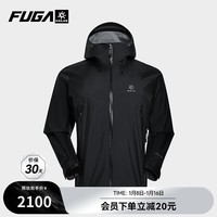 KAILAS FUGA凯乐石博格达LT冲锋衣中性款防风防水户外运动徒步单冲外套男女款 玄青黑 XS