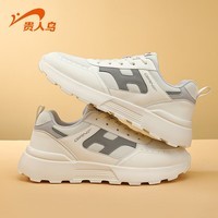贵人鸟【断码清仓】跑步鞋男女运动鞋休闲鞋老爹鞋舒适男女鞋 F5B8233白/石灰 40