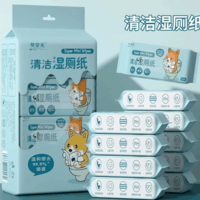 手口湿巾酒精湿巾厨房湿巾湿厕纸餐巾专用湿巾居家清洁卫生出行 【拍2单发一提】湿厕纸4小包