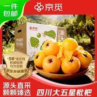 京觅四川米易大五星枇杷净重2斤 单果30g+ 新鲜水果 源头直发包邮