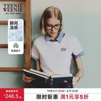 Teenie Weenie【凉感】小熊女装圆领短袖夏季简约清新T恤 白色 S