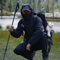 拓路者城市通勤冲锋衣男单层硬壳秋冬款防风保暖外套女户外登山服旅行 黑色-单冲无内胆 2XL