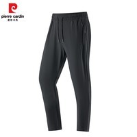 皮尔卡丹2025夏季冰丝速干裤青年纯色男士休闲裤子 黑色 【平角】 M
