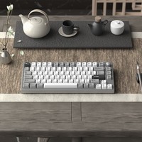 SKN青鸟75 机械键盘  三模无线客制化键盘 板簧Gasket铝坨坨键盘 QMK/VIA开源改键 网页驱动 75%配列  藏银-阳极【4000mAh】 81键