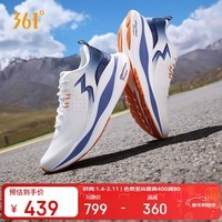 361°运动鞋男秋冬季透气网面ventus风神厚底减震跑步鞋男672542241-2