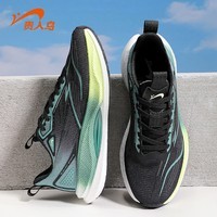 贵人鸟跑鞋女2025秋季新款轻便透气情侣运动鞋户外时尚休闲鞋女款 黑/墨绿（男款） 42