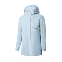 361°女装秋季新款硬壳冲锋衣宽松舒适上衣 草木蓝 XL