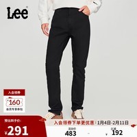 Lee商场同款709修身锥形黑色男牛仔裤休闲显瘦潮流