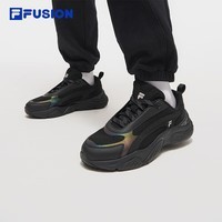斐乐（FILA）FUSION潮牌男鞋CONCH DX II未来潮鞋2025春新款海螺鞋2 黑-BJ 44