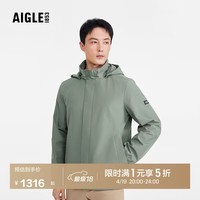 AIGLE艾高夹克冲锋衣春夏经典款男士GTX WS防风透汽抗水户外 迷迭绿 AW401 L(180/96A)