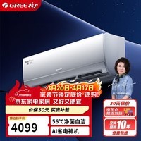 格力（GREE）1.5匹 京赏 一级能效变频冷暖 AI节能 净菌自洁纯铜管空调挂机KFR-35GW/(35598)FNhAd-B1(JDWIFI)