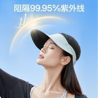 SIINSIIN【专享】空顶帽户外防晒大帽檐显脸小无痕轻盈帽子女可折叠 慵懒黑 均码可调节
