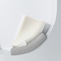 水星家纺 出品百丽丝乳胶颈椎枕头 泰国进口乳胶原液 透气阻螨乳胶枕 菲莉娅【抗菌防螨】低款 A类 一对 高约6~8cm 40cm×60cm