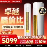 格力（GREE）空调3匹柜机天仪新一级能效 变频冷暖 自清洁 客厅节能圆柱空调立式柜机 天仪 2匹 一级能效