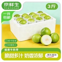 京鲜生 福建牛奶枣 3斤装 单果50g起 时令生鲜水果 源头直发 包邮