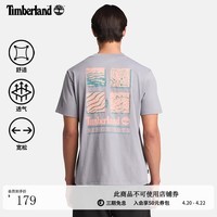 添柏岚（Timberland）官方男装短袖T恤新款户外休闲透气宽松A6DJD A6DJDEOM/流星色 2XL