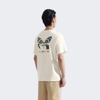 北面男女同款纯棉宽松短袖T恤户外休闲夏新款8DC0 沙丘白/QLI L