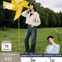 Lee【张凌赫代言】429标准中腰直脚复古深蓝色女牛仔裤休闲潮流 深蓝色 27