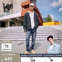 Lee【张凌赫代言】726标准中腰直筒丹宁回潮中蓝色男牛仔裤A08539 中蓝色（尺码偏小，建议拍大一码） 32