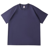 凡客诚品vancl 短袖T恤全棉圆领夏装男女同款 藏蓝 2XL （建议150-180斤）