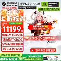 机械革命(MECHREVO)蛟龙16Pro 2026旗舰5060游戏本5070/Ti锐龙R9HX强芯16英寸苍龙学生电竞设计笔记本电脑 R9-8945HX/5070 16G-1T 旗舰款