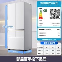 松下(Panasonic)【国家补贴20%】白月光2.0冰箱法式多门515升家用超薄零嵌风冷无霜自动制冰一级能效节能 白月光2.0五门 丨纳诺怡除菌净味+APP智控