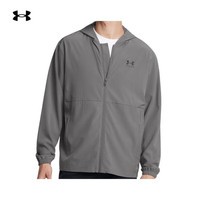 安德玛（Under Armour）秋冬Vibe Windbreaker男子梭织运动休闲夹克1386555 灰色025 XL