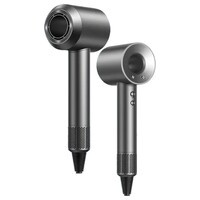 圣西曼无叶不伤发正品吹风机酒店风筒家用大功率发廊大功率护发电吹风 【银灰色】单风嘴送支架顶配版 3米线