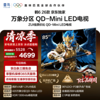 FFALCON雷鸟 鹤626款 85英寸 万象分区1300nits QD-MiniLED安桥音响288Hz高刷 平板游戏电视机85R69A