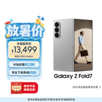 三星Samsung Galaxy Z Fold7 超轻薄折叠屏手机 2亿像素 骁龙8至尊版 AI手机 12GB+512GB 星夜银