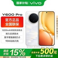 vivo Y600 Pro国家补贴 10200mAh耐超低温蓝海电池 90W闪充 耐久抗摔防水 增强通信3.0 AI手机新品 浮光金 8GB 256GB 官方标配版