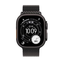 Apple/苹果WatchUltra3智能手表蜂窝款49毫米黑色钛金属表壳黑色钛金属米兰尼斯表带M-联通补贴