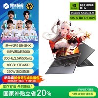 机械革命【国家补贴20%】蛟龙16Pro 2025 16英寸游戏电竞笔记本电脑(R9-8945HX 16G 1T RTX5060 300HZ  灰)