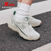 特步（XTEP）ZW绝尘6.0跑鞋女25新款运动健身跑步复古经典百搭减震跑鞋女 帆白/丝绒松木色 37