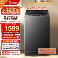 小天鹅（LittleSwan）全自动波轮洗衣机家用宿舍智能洗大容量全家不锈钢内筒节能省电洗衣机 波轮 15（kg）深层除螨丨大件洗涤