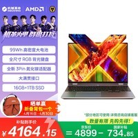 机械革命【国家补贴】无界15X Pro (R7 H 255 16G 1T 99Wh 120Hz 2.5K 灰)办公笔记本电脑轻薄游戏本