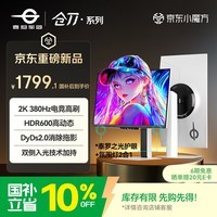 泰坦军团24.5英寸双侧入光 2K 380Hz HDR600 FastIPS硬件低蓝光 DyDs0.3ms 旋转升降 电竞显示器 仓刀X256T