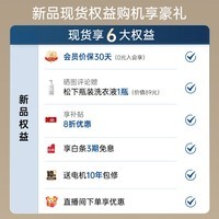 松下（Panasonic）【吴磊推荐】滚筒洗衣机全自动10kg大海豹超薄全嵌泡沫净祛渍XQG100-F2A1家电补贴20%白月光