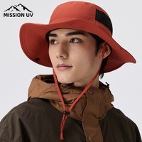 MISSION UV男女同款防晒帽遮阳帽钓鱼渔夫帽登山帽子夏季户外防紫外线太阳帽
