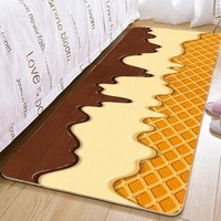 KAYE卡通床边地毯可定制家用卧室加厚毯子客厅飘窗垫轻奢简约免洗地毯 CTBED-T3 60x160 cm