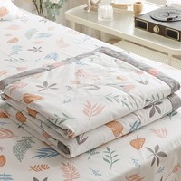 流川枫 纯棉宽幅喷气印花全棉夏被亲肤透气夏凉被子 Ln.朵拉花园 单夏被150*200cm