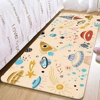 KAYE卡通床边地毯可定制家用卧室加厚毯子客厅飘窗垫轻奢简约免洗地毯 CTBED-T2 60x160 cm