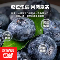 现摘新鲜蓝莓 当季水果 头茬脆甜多汁 泡沫箱400g（净重350g） 单果直径15＋